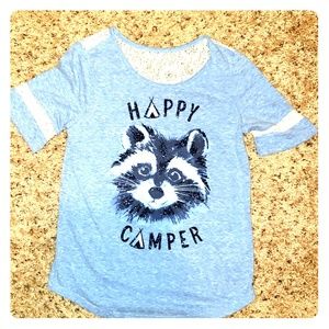 Justice "happy camper" tshirt